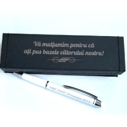 Pix + cutie personalizata Va multumim ca ati pus bazele